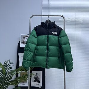 The North Face Black and Green Down Jacket